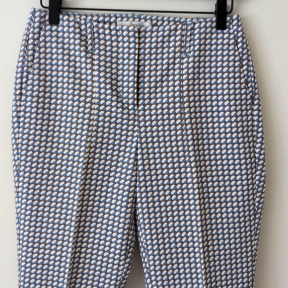 Boden Womens 4 Dress Pants Trousers Blue Brown Casual Contemporary Office Preppy - Picture 3 of 8